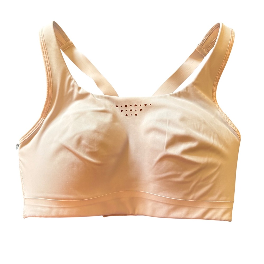 Athleta Sports Bra 32D Pink Advance High Impact Wireless Laser Cut Gorpcore